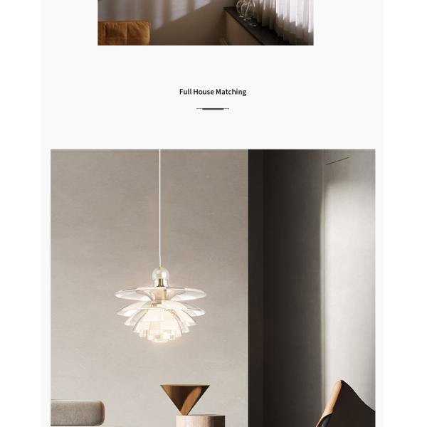 Denmark Designer Glass Pine Cones Pendant Light Modern Acrylic Hanging Lamps(WH-GP-179)