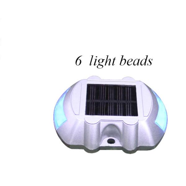 Solar Dock Lights 2-Pack White Aluminum Suitable for Marine Docks Working Temp