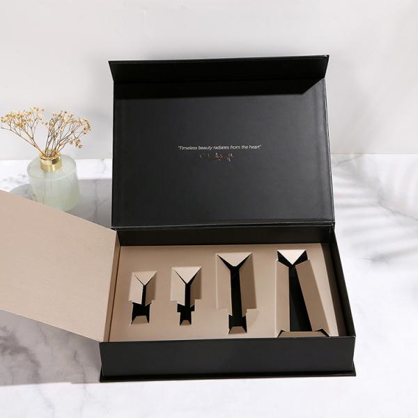 Custom Logo Rigid Corrugated Paper Clamshell Box for Personalized Skin Care Packaging