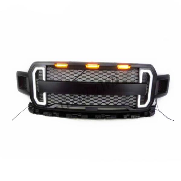 Buy 2018 2019 Ford Raptor F150 Mesh Grille With DRL Lights Netrual Packing at wholesale prices