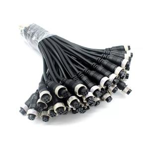 Monitor Video 4Pin Car Backup Camera Aviation Cable / Rear View Camera Extension