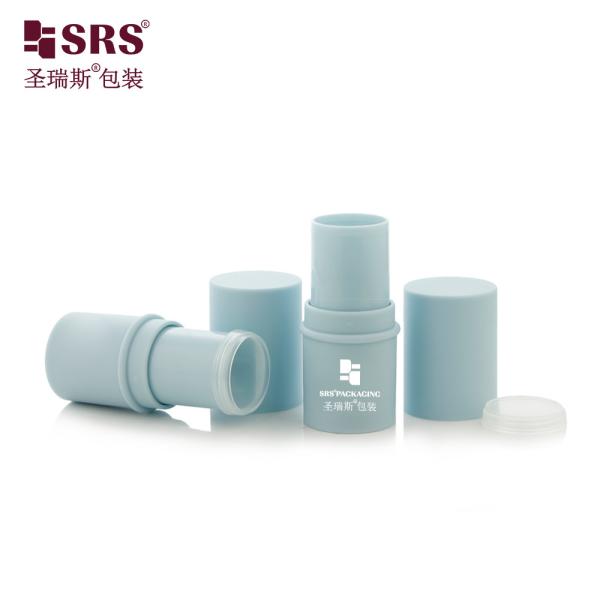 D051 6g Frosted Plastic ABS Material Round Shape Stick Container Tube Top Filling Lip Balm Bottle