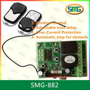 Quality 12v/24v 2channel forwarder and reverse motor remote control with time limited switch for sale