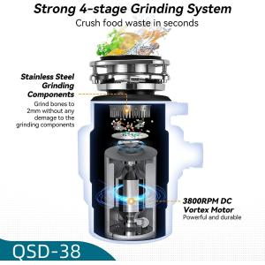 Kitchen Food Waste Disposer Household Sink Garbage Disposal Waste Disposal