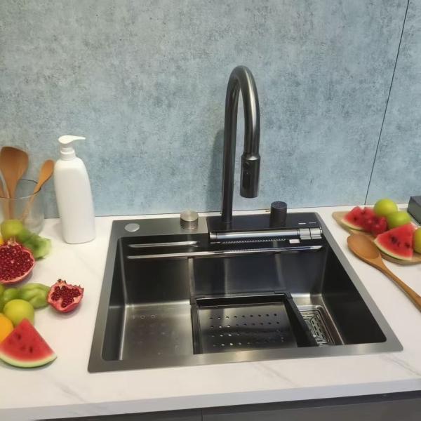 Buy Undermount Stainless Steel Kitchen Sink with Drainboard at wholesale prices