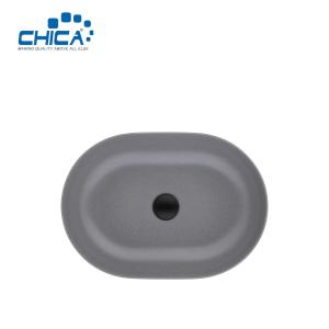 Oval Single Bowl Undermount Granite Kitchen Sink For Farmhouse Granite Composite