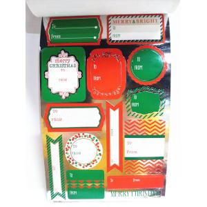 Glossy Silver Gold Sticker Printing Hot Stamping Offset Printing Gluing