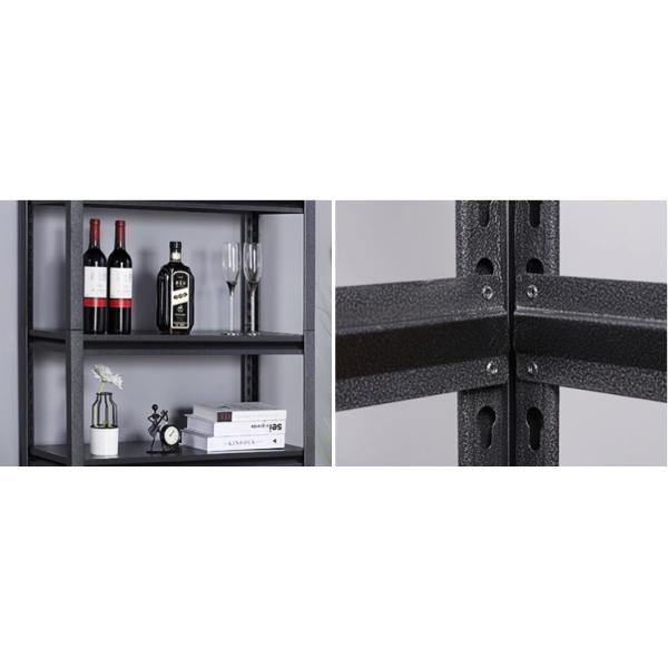 Warehouse 4 Level Boltless Corner Metal Storage Shelves
