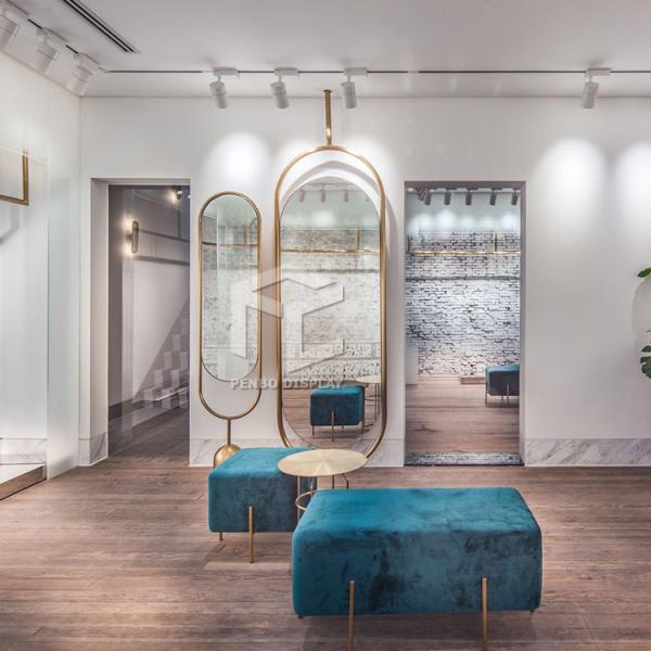 MDF 1150mm High Clothing Shop Display Furniture 1100mm Long