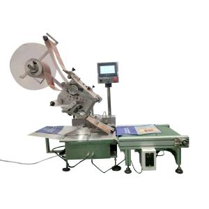 400w Siemens PLC Desktop Bag Labeling Machine Applicator For Pouches