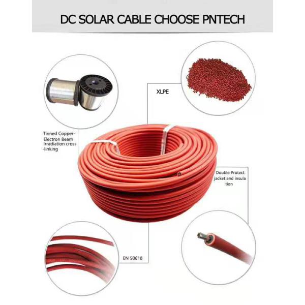 Heat Resistant PV DC Solar Cable XLPE 200m / Roll For Electrical Installation