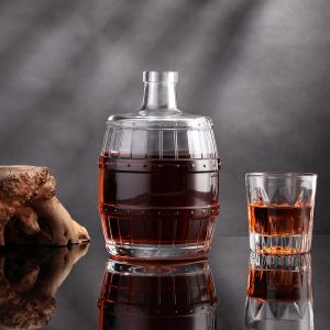 Clear Glass Large Round Bottles 500ml 1000ml 1500ml for Wine Whiskey Vodka