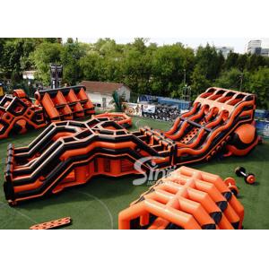 402m World 'S Longest Bouncy Castle Adults Inflatable Obstacle Course For Sale