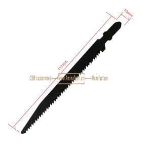 T101BFR Carbon Steel Jig Saw Blade Reverse Teeth,Size:117mmx10x12T
