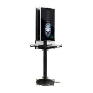 Black Commercial Phone Charging Station Double Sided Advertising Board Display