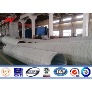 OEM Round Steel Utility Pole 15m 20kn Steel Transmission Poles