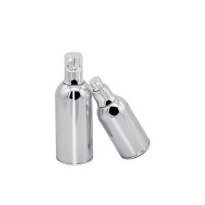 Full electroplating design cosmetic airless pump bottle 30ml 50ml 100ml