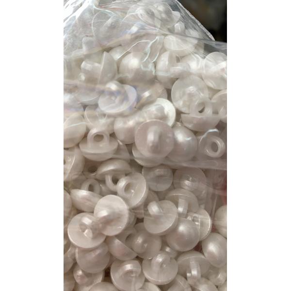 10MM 11.5MM Elegant design sewing on fancy round white pearl buttons for lady shirt and coat