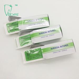 Quality OEM Surgical Polyglycolic Acid Suture With Needle Nylon Silk for sale