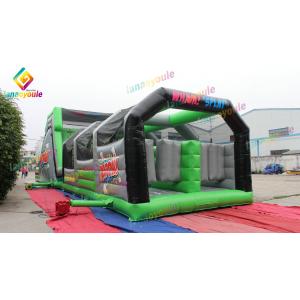 Outdoor Inflatable Obstacle Play Park With Slide For Adults And Toddlers
