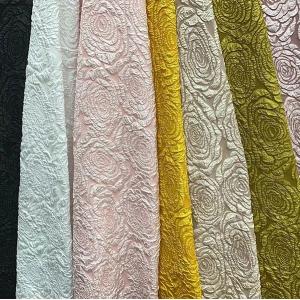 190-200gsm Stretch Embossed Jacquard Fabric Polyester Upholstery Material