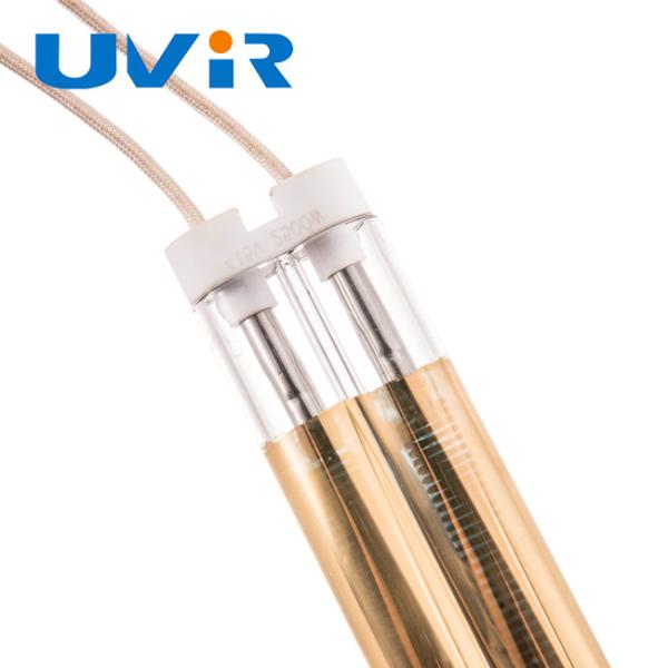 2500W Medium Wave Infrared Lamp Gold Coated 415V Quartz Tube