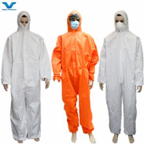 CE Approved Cat 3 Type 56 Breathable Protective Disposable Coverall and Full