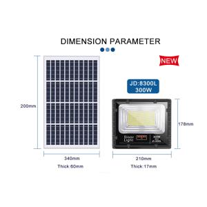 Waterproof Ip67 Remote Control ABS 300W LED Solar Flood Light Power Station