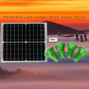 6-35 Hours 4pcs*3W Portable Solar Bulbs For Power Shortage Areas