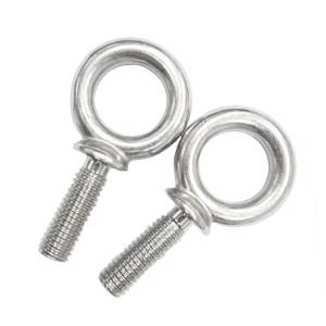 Plain Finish Stainless Steel Eye Bolt G279 Ring Bolt for Industrial Applications
