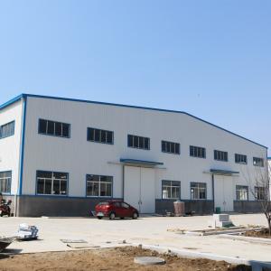 35m Clear Span Steel Structural Construction Prefabricated Light Weight Building