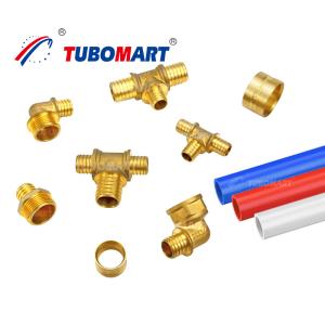 Industrial Pex Tubing Fitting Smooth Operation Brass Pex Pipe Joints