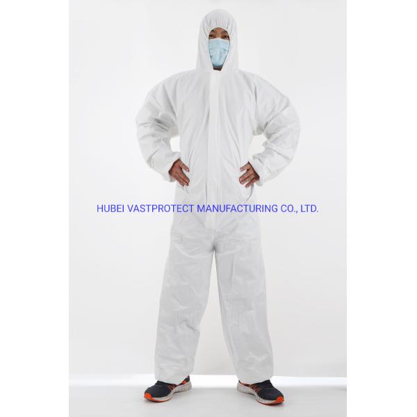 Waterproof Breathable Type 5/6 Cat 3 Disposable White Coverall
