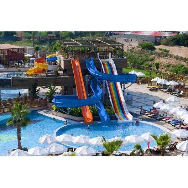 OEM Outdoor Commercial Amusement Park Carnival Ride Fiberglass Water Slide Sets