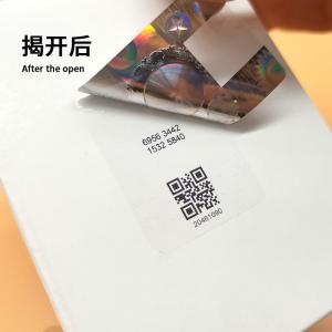 Electronics Anti Counterfeit Label With QR Code Waterproof