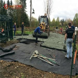 Contemporary Design Black Polyester Staple Fiber Needle Punched Nonwoven