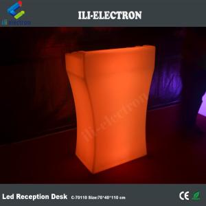 outdoor event plastic led portable reception desk