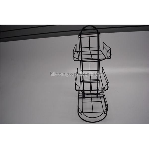3 Tier Detachable Table Top Metal Display Racks For Sports Products Hat Cap