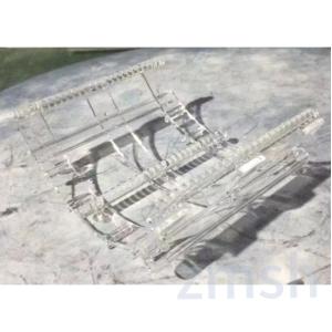 4 Inch 6 Inch High Purity Quartz Crystal Boat SiO2 Wafer Diffusion Processing