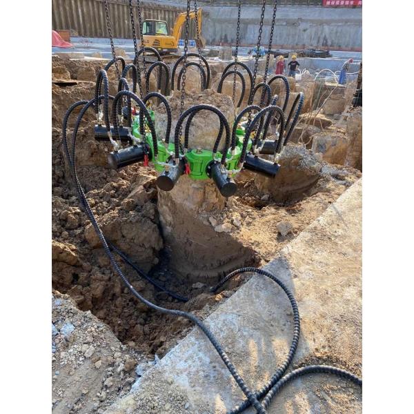 Buy Hydraulic Round Pile Breaker Machine Concrete Pile Cutting at wholesale prices
