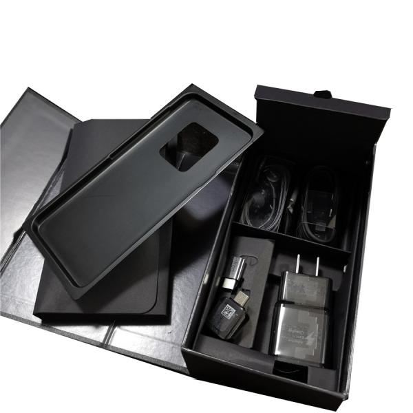 Buy CMYK 4 6 Black Magnetic Closure Smartphone Packaging Box EVA Insert at wholesale prices