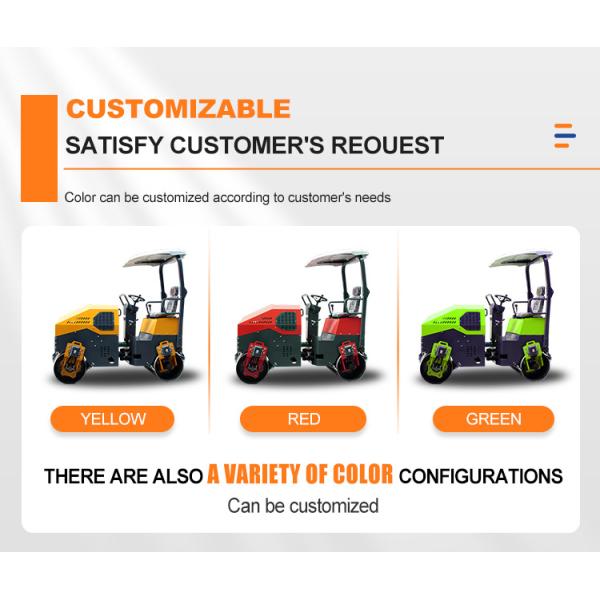 28.5 kw YL1100 2.5 Ton Construction Machinery Road Roller with Water Sprinkling Model