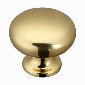 China Round Brass Cabinet Pull Handles Drawer Cabinet Pulls And Knobs With Screw on sale