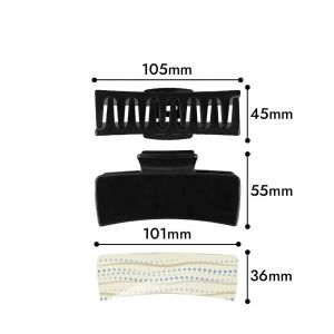 Blank Plastic Sublimation Hair Clips Double-Sided personalized Hair Claw Clip
