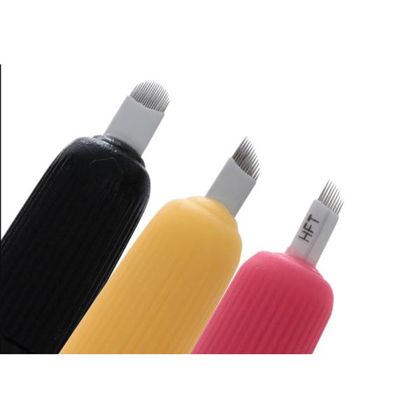 Sterilized Disposable Microblading Manual Pen With Cruved Needle