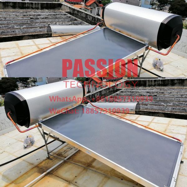 Flat Collector Solar Water Heater 150L Pressurized Flat Panel Solar House