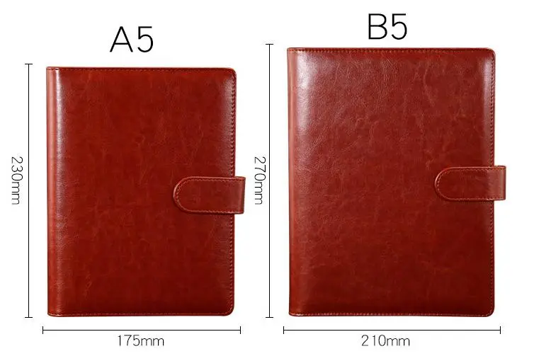 PU Leather Custom Organizer Planner Loose-Leaf Binder Diary