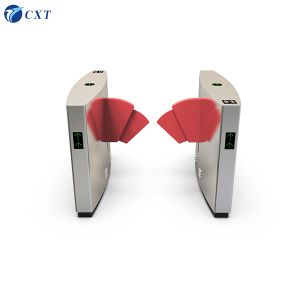 Flap Barrier Gate with Relative Humidity ≤95%, Normal Running Life ≥5 Millions, and Compact Size 1200mm*300mm*980mm