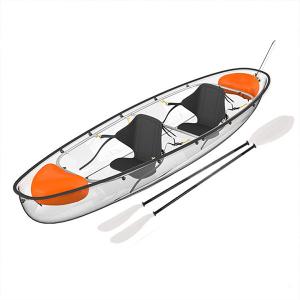 Quality See Through Driftsun Transparent Kayak , Flat Bottom Canoe With Stabilizers for sale
