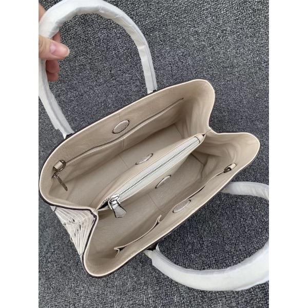 Authentic Alligator Skin Female White Purse Lady Three-way Handbag Genuine Crocodile Leather Women Single Shoulder Bag